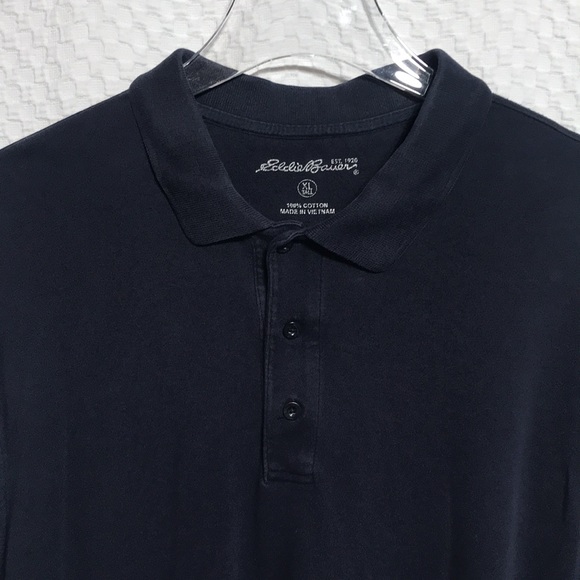 EDDIE BAUER Polo, Navy Blue - Picture 2 of 4